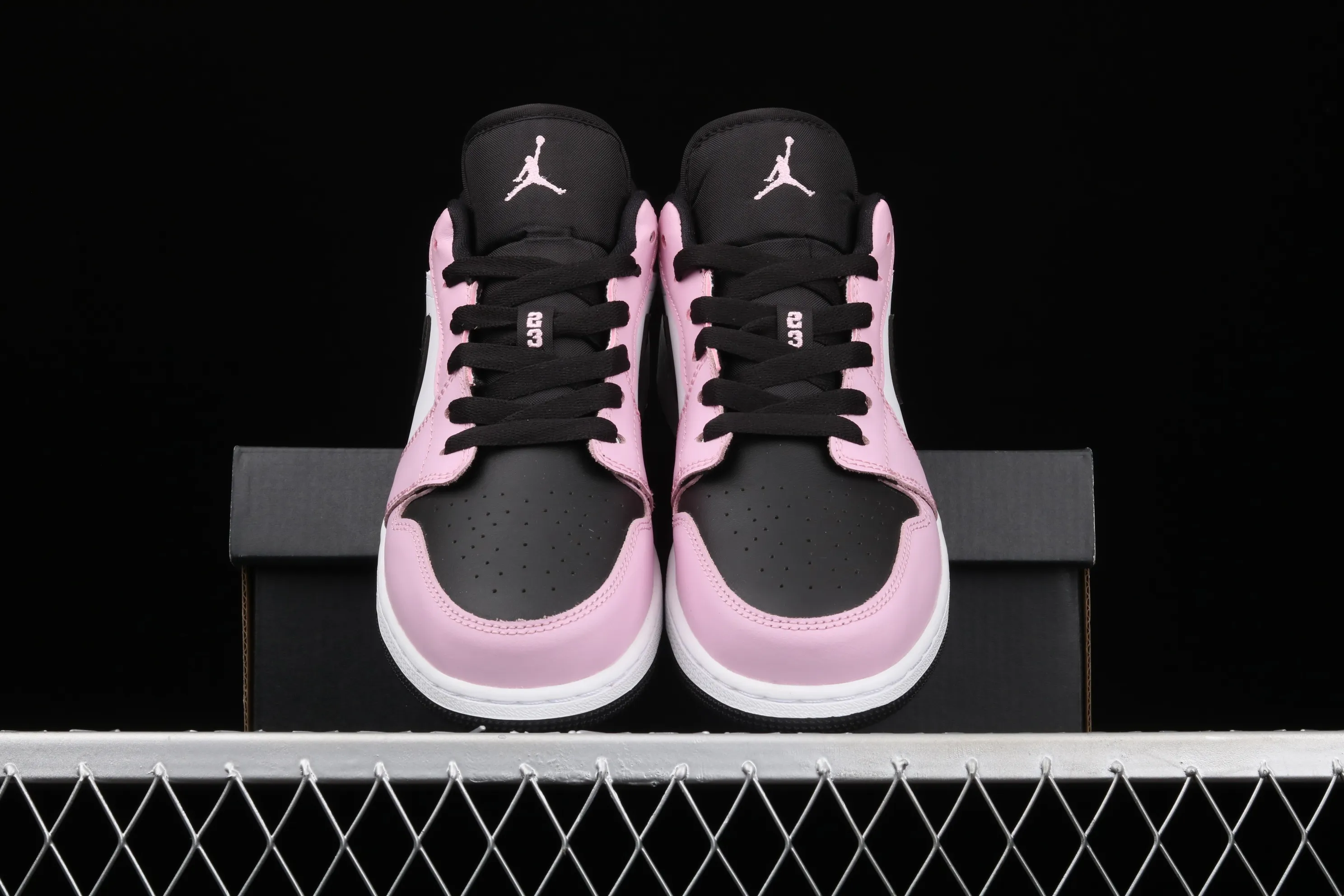 All categories Air Jordan Jordan series basketball shoes Air Jordan 1 Low G version pure original Air Jordan 1 Low AJ1 Joe 1 low top black powder 554723-601